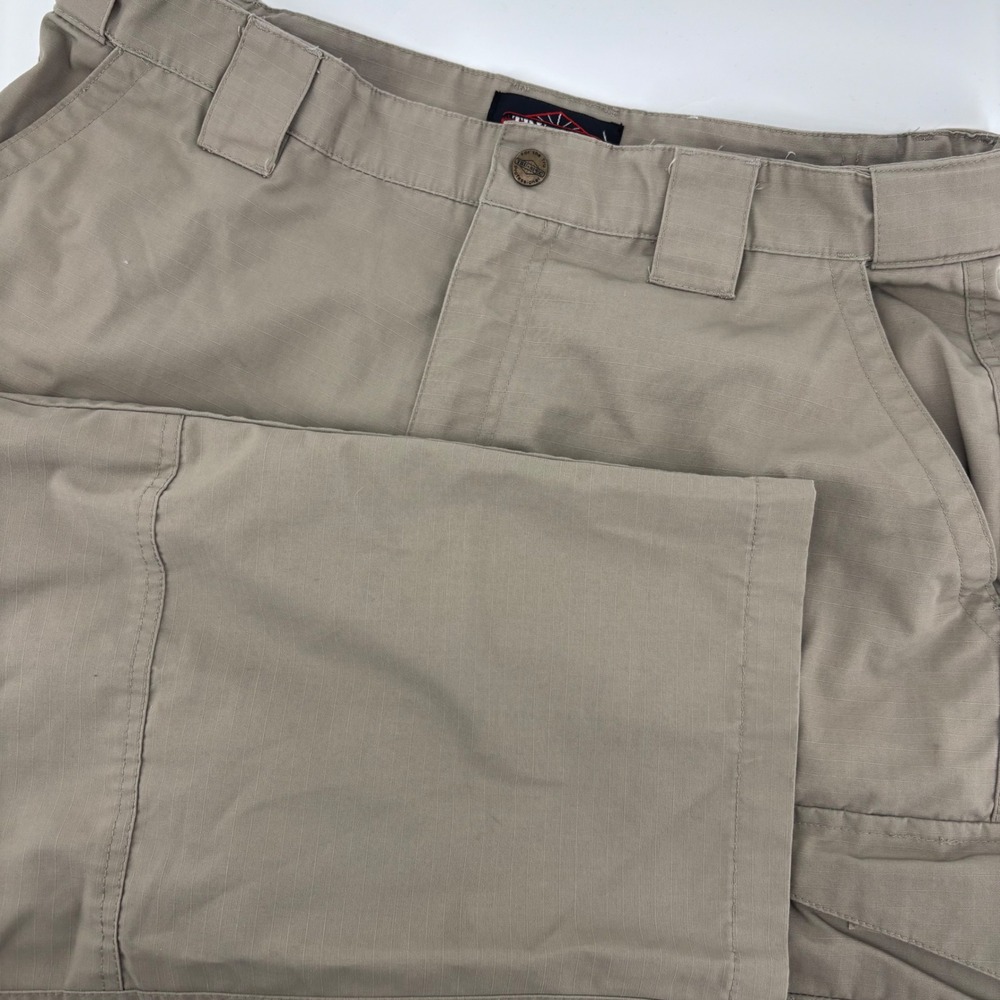 Tru-Spec Tactical Cargo Pants Mens 36x30 Khaki Excellent Ripstop VPO-054324
